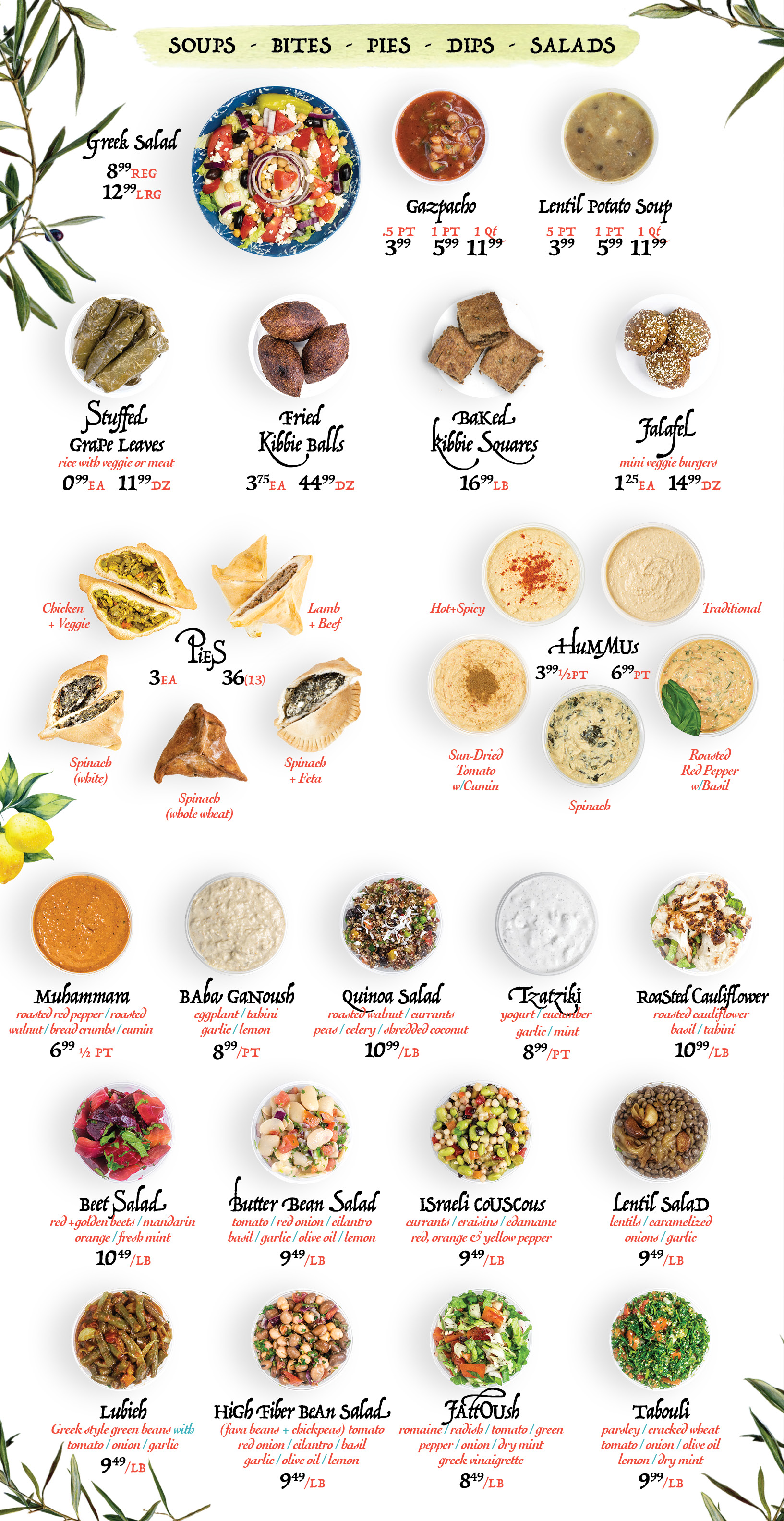 Catering Dips and Spreads